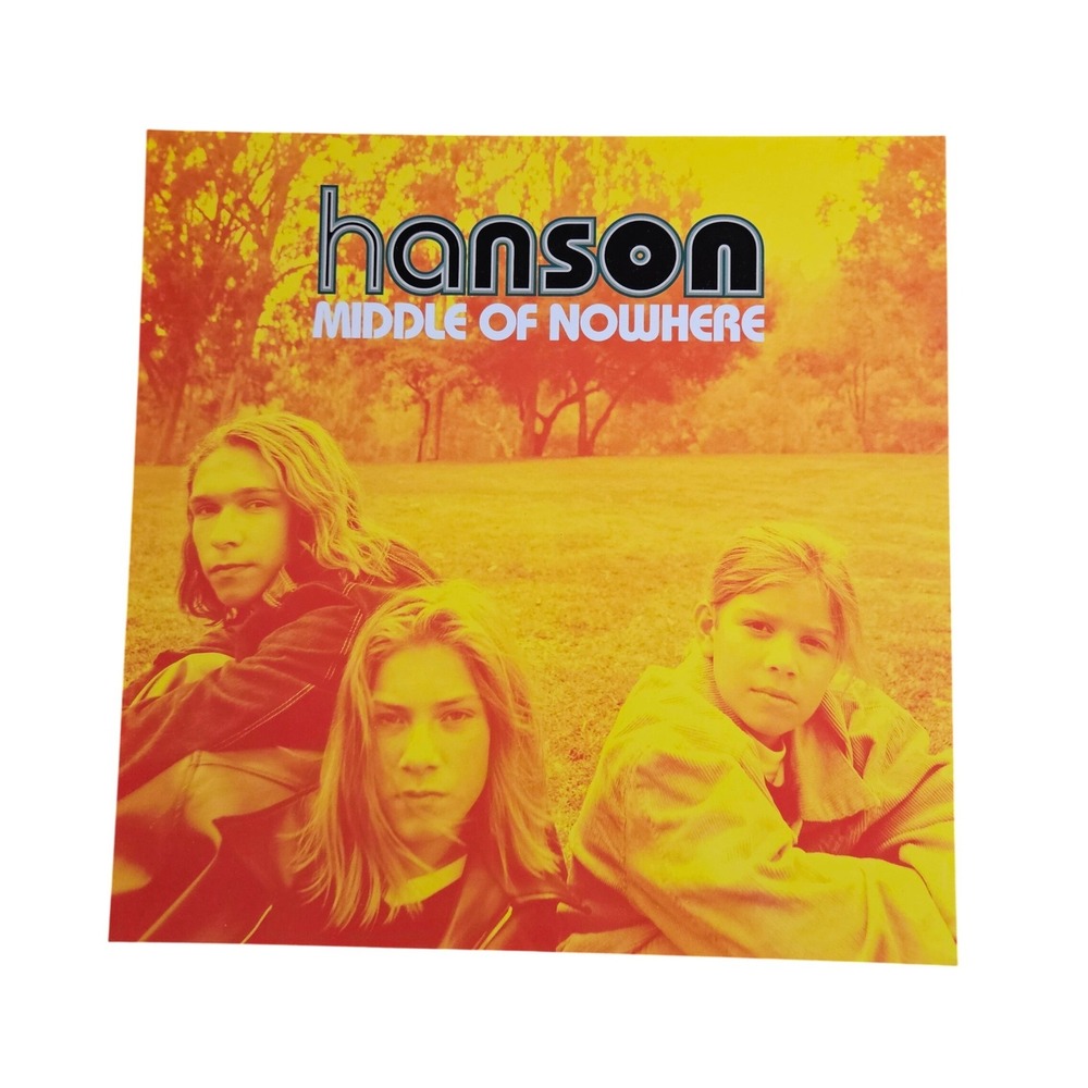 Hanson Middle Of Nowhere 12x12 Double Sided Flat Promo Poster 1997 Mercury‎ Rock